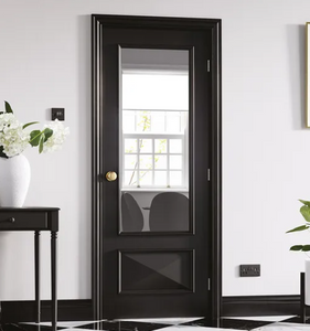 LPD Knightsbridge Glazed Black Primed Internal Door