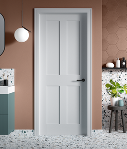 LPD London 4 Panel White Primed Internal Door