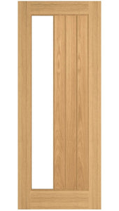 Deanta Ely 1 Side Light Oak Internal Door - Pre Finished