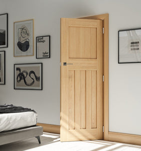 Deanta Cambridge Oak Internal FD30 Fire Door - Unfinished