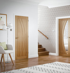 XL Joinery Salerno Decorative Internal Oak Door - Unfinished