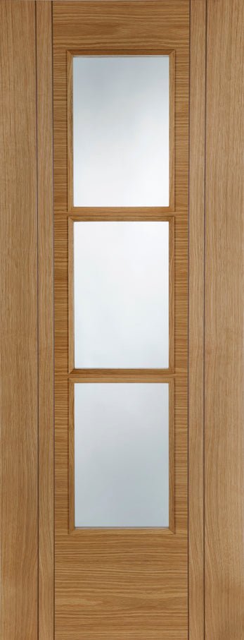 Mendes Capri 3 Light Glazed Oak Door - Pre Finished