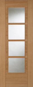 Mendes ISEO Deluxe Quarter Cut Glazed Central 4 Light - Pre Finished