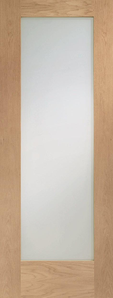 XL Joinery Pattern 10 Oak Clear Glazed FD30 Fire Door - Unfinished