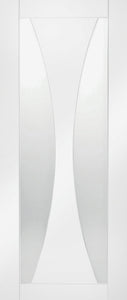 XL Joinery Verona Clear Glazed White Primed Internal Door