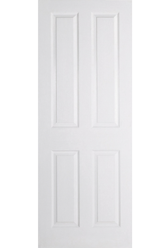 LPD Textured 4 Panel Moulded White Primed FD30 Fire Door