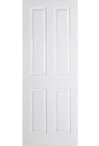 LPD Textured 4 Panel Moulded White Primed Internal Door