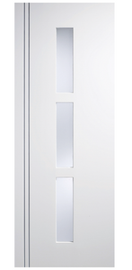 LPD Sierra Blanco Glazed White Composite Internal Door - Pre Finished
