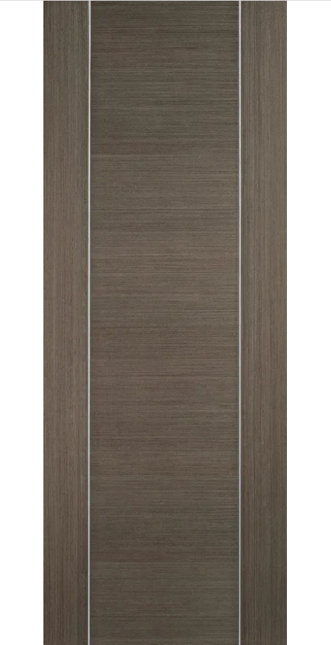 LPD Alcaraz Chocolate Grey FD30 Fire Door - Pre Finished