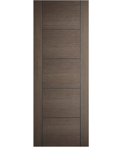 LPD Vancouver Chocolate Grey 5 Panel Internal Door - Pre Finished