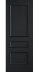 LPD Toledo 3 Panel Traditional Black Internal Door - Pre Finished