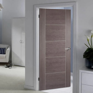 LPD Vancouver Medium Grey Laminate Internal Door - Fully Finished