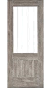 LPD Mexicano Light Grey Laminate Glazed Internal Door - Fully Finished