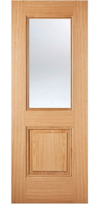 LPD Arnhem Glazed Oak 1L Internal Door - Pre Finished
