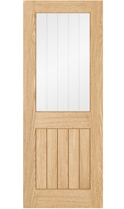 LPD Belize Half Light Glazed Oak Internal Door - Pre Finished