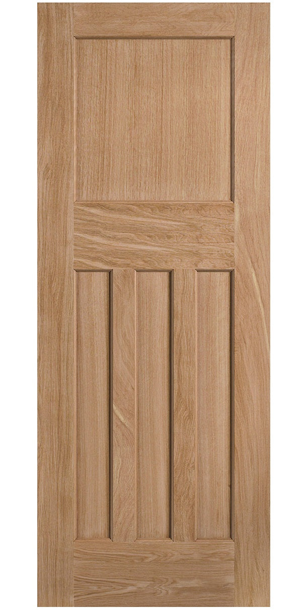 LPD DX 30's Style Oak FD30 Fire Door - Unfinished