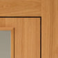 JB Kind Spencer Glazed Oak Veneer Internal Door - Pre Finished