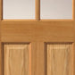 JB Kind Dean Glazed Oak Internal Door - Pre Finished