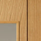 JB Kind Blenheim 4 Light Glazed Oak Veneer Internal Door - Pre Finished