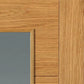 JB Kind Bela Oak Veneered Glazed Door - Pre Finished