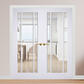 LPD Lincoln Glazed White Primed Internal Door Pairs
