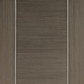LPD Alcaraz Chocolate Grey FD30 Fire Door - Pre Finished