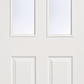 LPD Textured 2 Panel / 2 Light Glazed White Primed Internal Door
