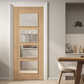 LPD Carini Glazed 4 Light Oak Internal Door - Pre Finished