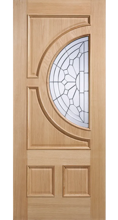 LPD Oak Empress Double External Doors - Unfinished
