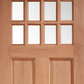 LPD Chigwell Clear Glazed Hardwood External Door - Unfinished