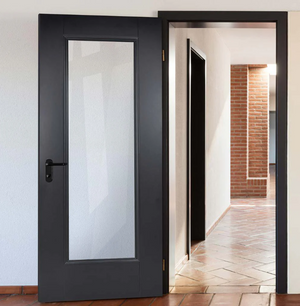 LPD Eindhoven Glazed Traditional Black Primed Internal Door
