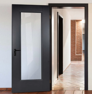 LPD Eindhoven Glazed Traditional Black Primed Internal Door