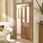 LPD Richmond RM2S Clear Glazed 2L Oak Internal Door - Unfinished