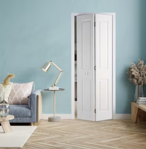 LPD Textured 4 Panel White Primed Bi-Fold Internal Door