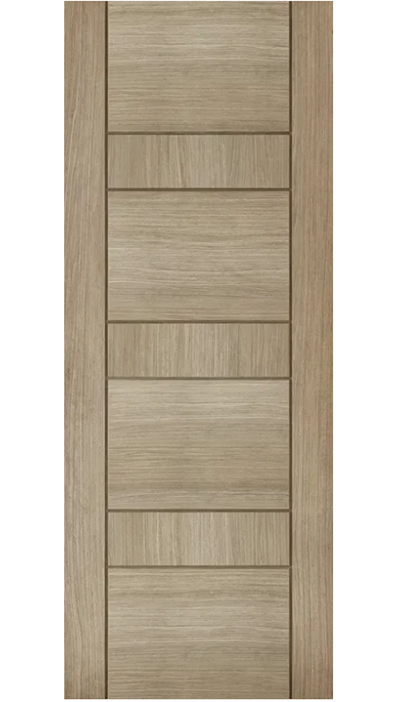 LPD Edmonton Light Grey Oak FD30 Fire Door - Pre Finished