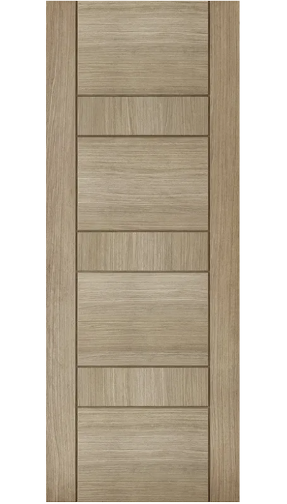 LPD Edmonton Light Grey Oak FD30 Fire Door - Pre Finished