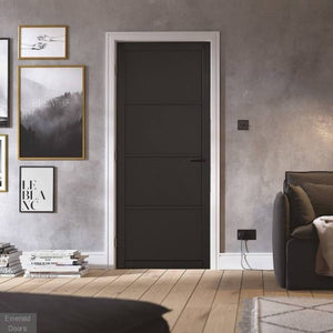 LPD Soho Black Industrial Style Internal Door - Pre Finished