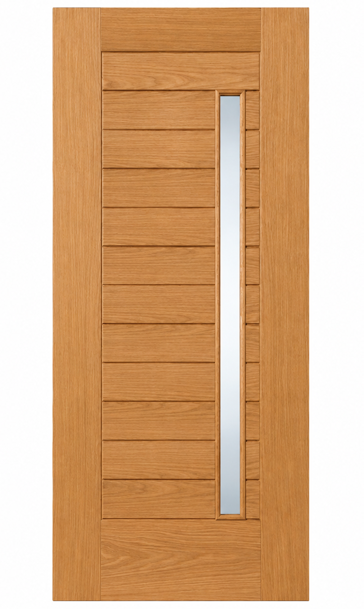 Mendes Oak Oslo External Door - Unfinished