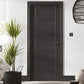 LPD Vancouver Charcoal Black 5 Panel FD30 Fire Door - Pre Finished