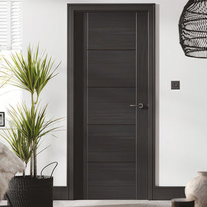 LPD Vancouver Charcoal Black 5 Panel Internal Door - Pre Finished
