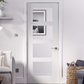 LPD Shaker Glazed White Primed 4L Internal Door