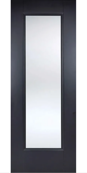 LPD Eindhoven Glazed Traditional Black Primed Internal Door