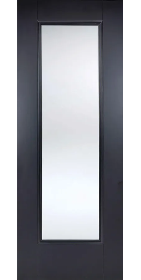 LPD Eindhoven Glazed Traditional Black Primed Internal Door