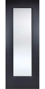 LPD Eindhoven Glazed Traditional Black Primed Internal Door