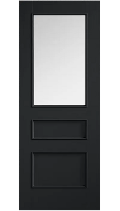 LPD Toledo Glazed Traditional Black Internal Door - Pre Finished
