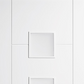 LPD Vancouver White Primed 4 Light Frosted Glazed Internal Door