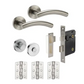 JB Kind Detroit Satin Stainless Steel Handle Latch Pack