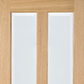LPD Richmond Clear Glazed 2L Oak Internal Door - Unfinished