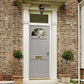 LPD Carolina 4 Panel Clear Glazed Hardwood External Door - Unfinished