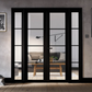 LPD Soho W6 Clear Glazed Crittall Style Black Internal Room Divider - Pre Finished